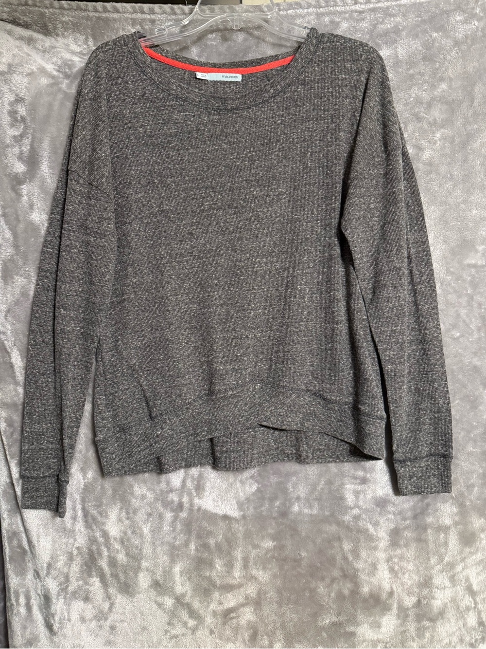 Maurices Charcoal Gray Knit Pullover